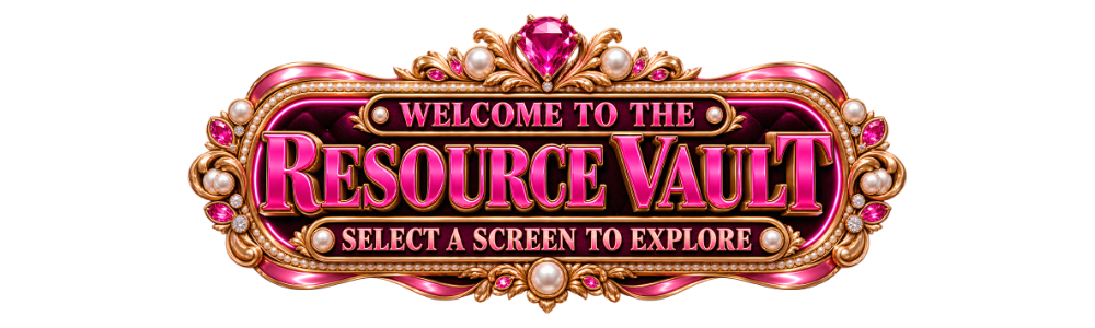 Welcome to the Resource Vault — Select a Screen to Explore